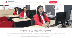 Desktop Screenshot of megamanpower.com
